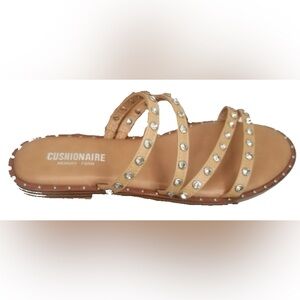 Rhinestone Studded Nude Sandals